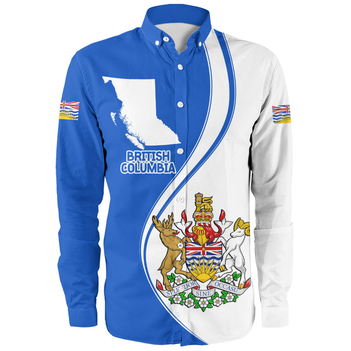 British Columbia Long Sleeve Shirt Canada Territories Pride