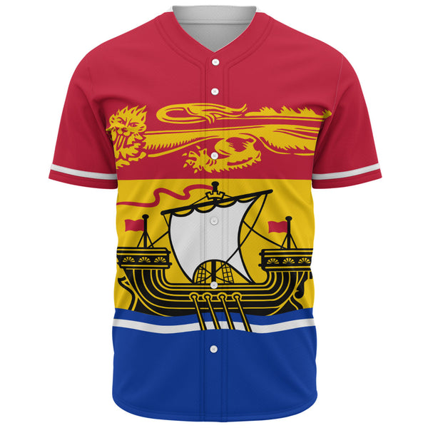 New Brunswick Baseball Shirt Flag Minimalist Pride Style
