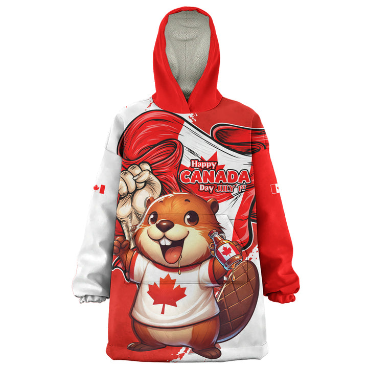 Canada Snug Hoodie True North Cheer Canada Day Beaver Edition