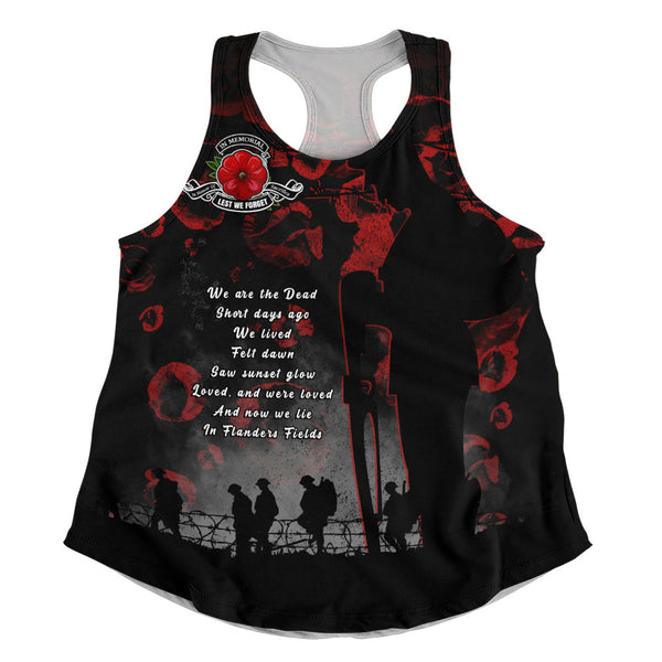 Canada Women Tank In Flanders Fields Canada Remembrance Day Tribute