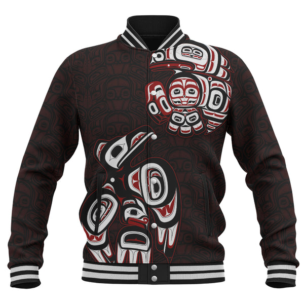 Canada Baseball Jacket Haida Red Raven Rise