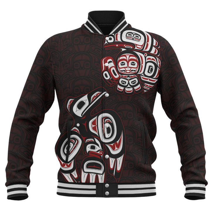Canada Baseball Jacket Haida Red Raven Rise
