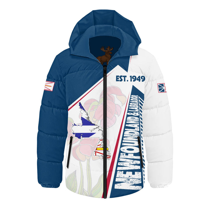 Newfoundland & Labrador Hooded Padded Jacket United Provinces & Territories