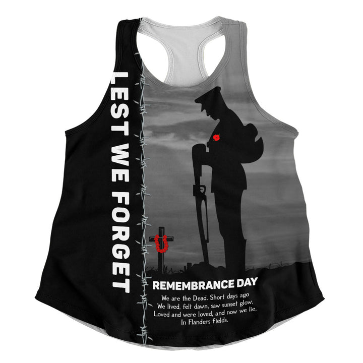 Canada Women Tank Remembrance Day We Shall Not Forget We Will Remember Them