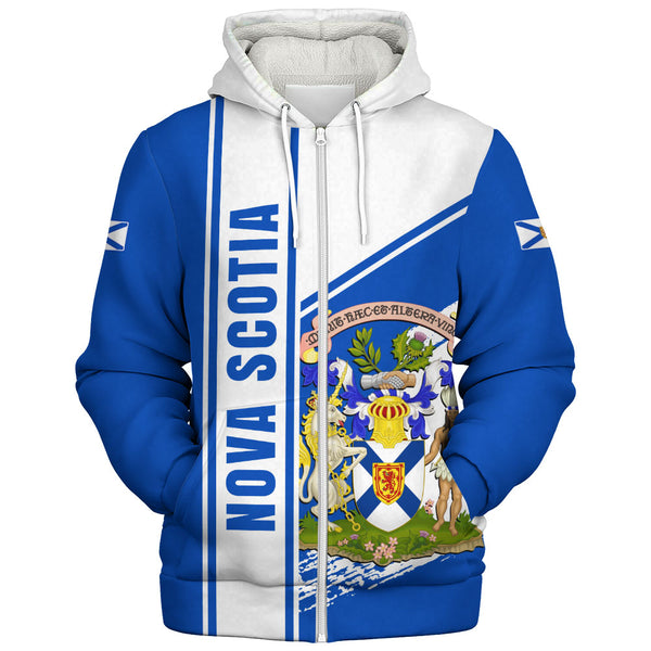 Nova Scotia Sherpa Hoodie Heritage Strength Crest