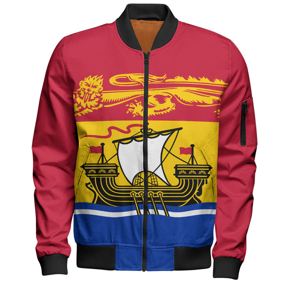 New Brunswick Bomber Jacket Flag Minimalist Pride Style