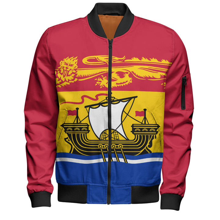 New Brunswick Bomber Jacket Flag Minimalist Pride Style