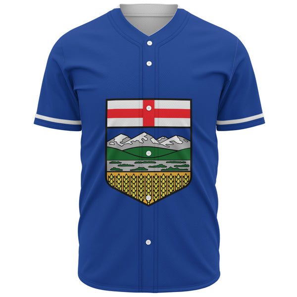 Alberta Baseball Shirt Flag Minimalist Pride Style