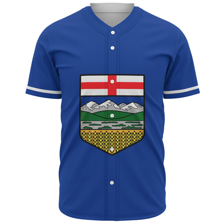 Alberta Baseball Shirt Flag Minimalist Pride Style