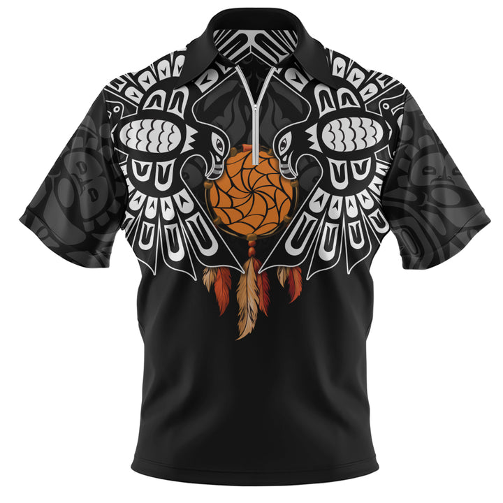 Canada Zip Polo Shirt Haida Guardians Of The Dream