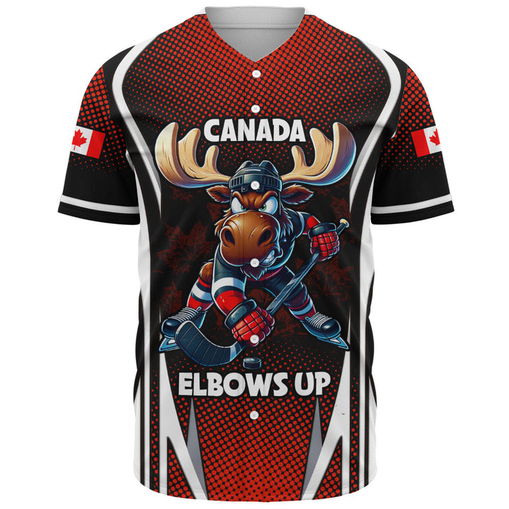 Canada Baseball Shirt Fight Ready Moose Canada Hockey Attitude