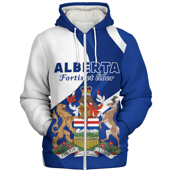 Alberta Sherpa Hoodie Crest Of Identity