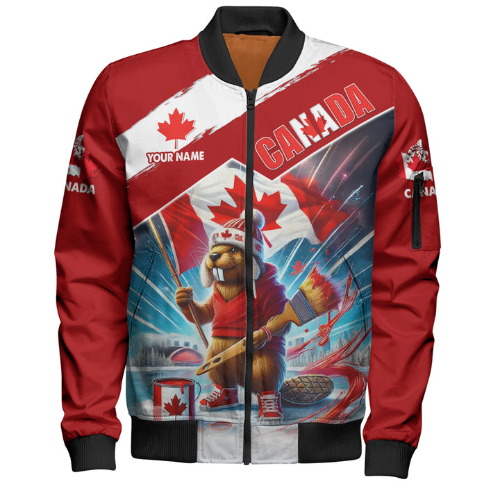 Canada Bomber Jacket Canada Day Beaver Pride Edition