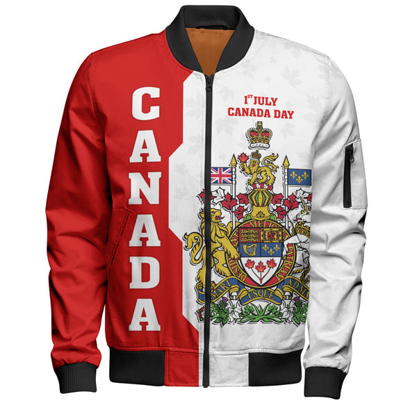 Canada Bomber Jacket Canada Day Heritage Coat Of Arms Edition