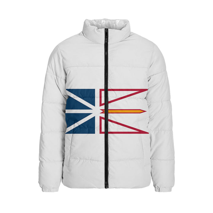 Newfoundland & Labrador Padded Jacket Flag Minimalist Pride Style