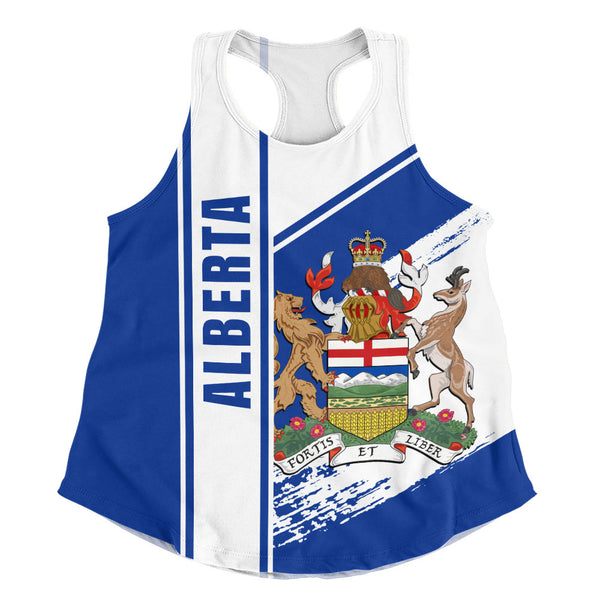 Alberta Women Tank Heritage Strength Crest