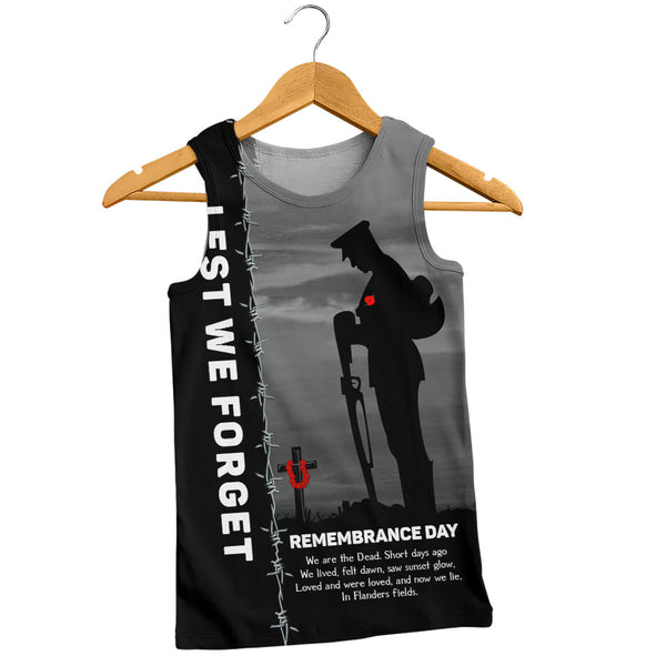 Canada Tank Top Remembrance Day We Shall Not Forget We Will Remember Them