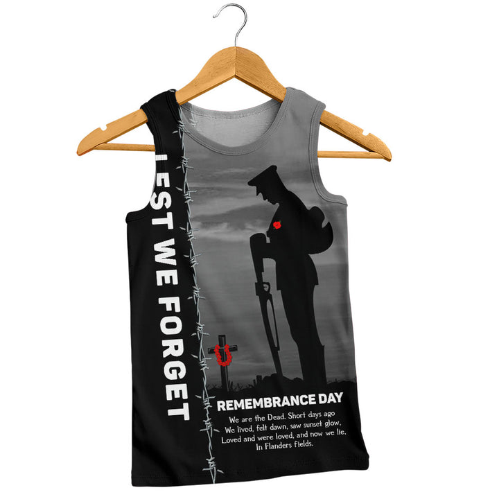 Canada Tank Top Remembrance Day We Shall Not Forget We Will Remember Them