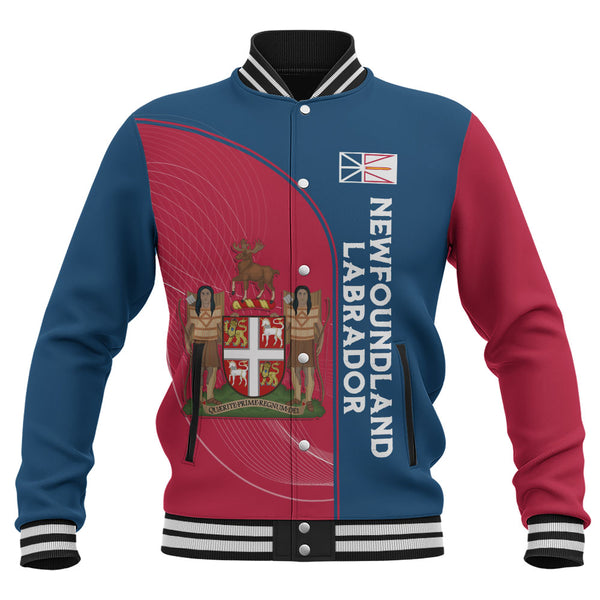 Newfoundland & Labrador Baseball Jacket Proud Provincial Heritage