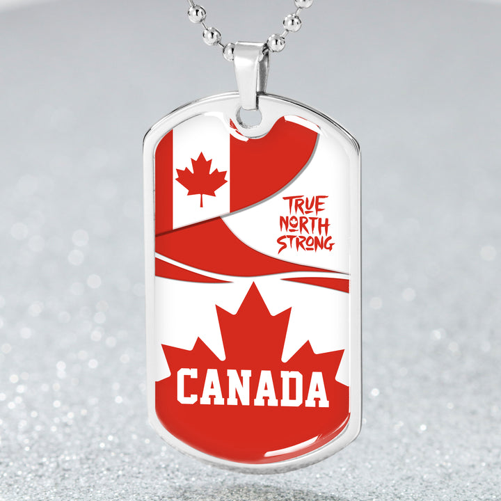 Canada Dog Tag Canada True North Strong Legend