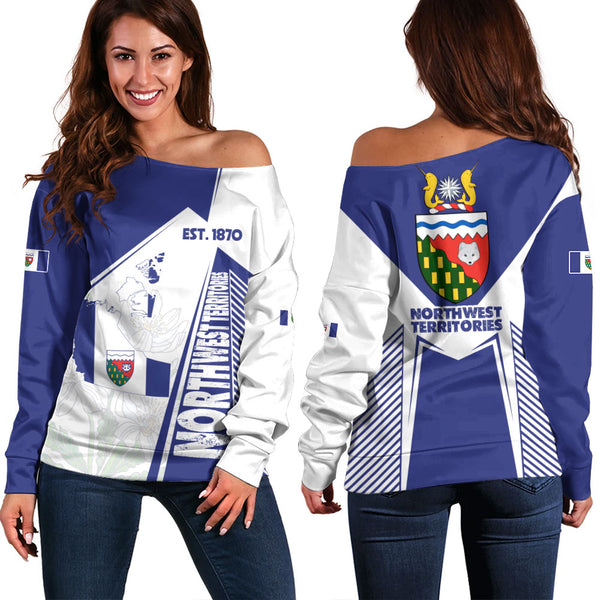 Northwest Territories Off Shoulder Sweatshirt United Provinces & Territories