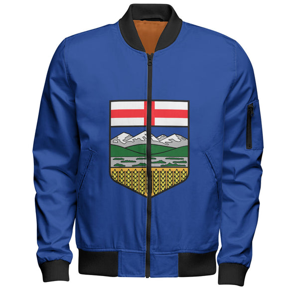 Alberta Bomber Jacket Flag Minimalist Pride Style