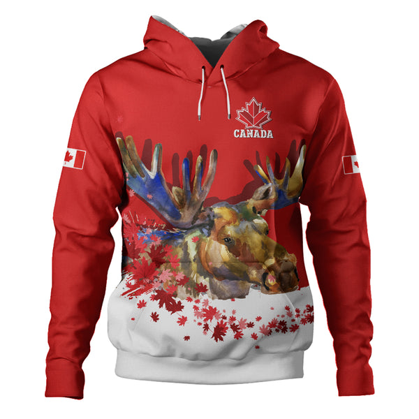 Canada Hoodie Majestic Moose Canada Maple Spirit Edition