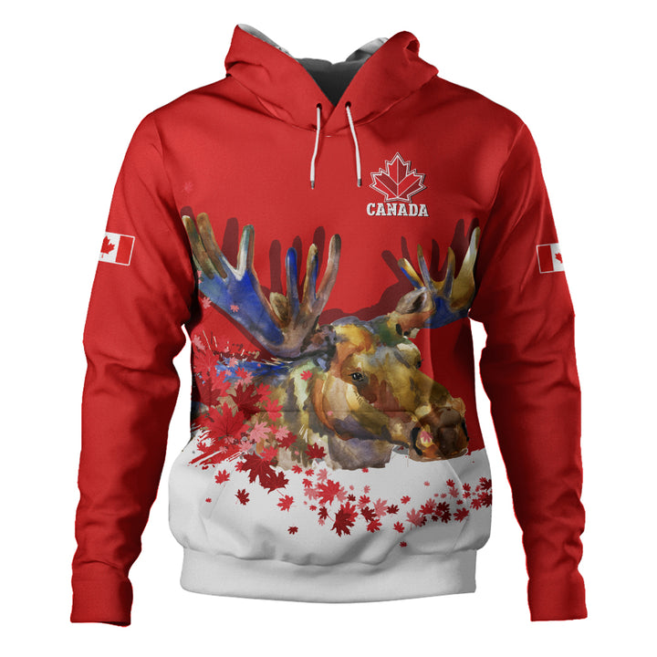 Canada Hoodie Majestic Moose Canada Maple Spirit Edition