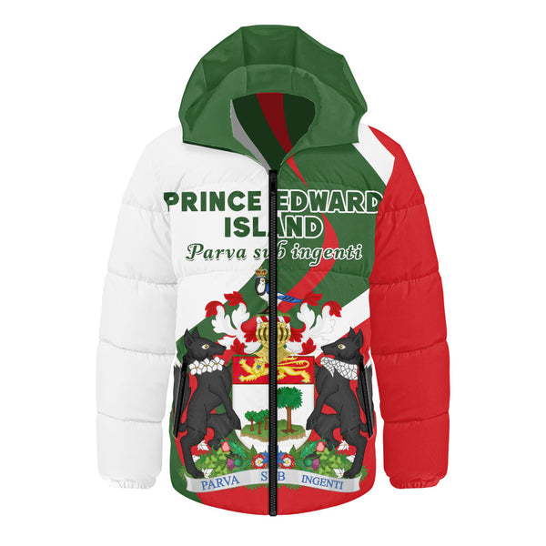 Prince Edward Island Hooded Padded Jacket Crest Of Identity
