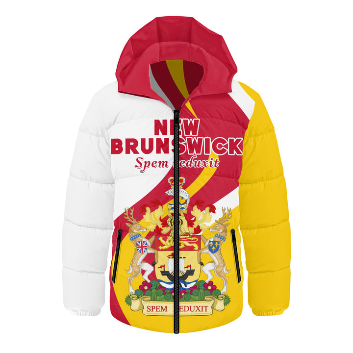 New Brunswick Hooded Padded Jacket Crest Of Identity
