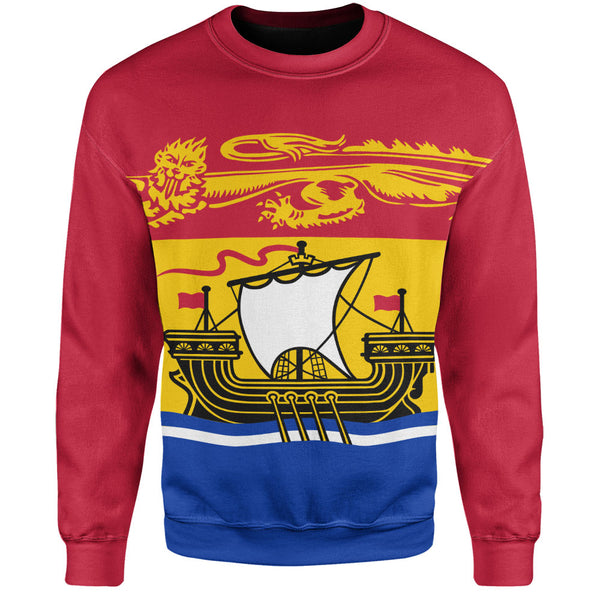 New Brunswick Sweatshirt Flag Minimalist Pride Style