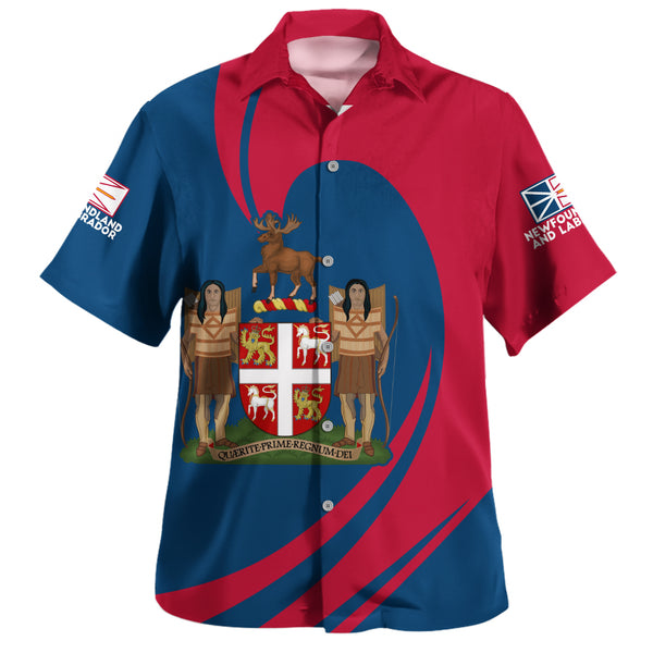 Newfoundland & Labrador Bowling Shirt Legacy Of The Noble Spirit