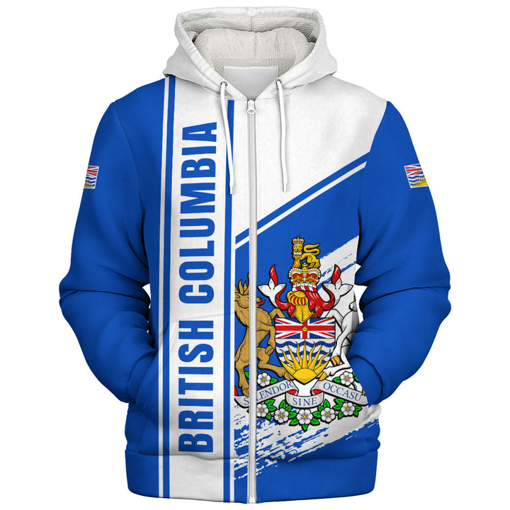 British Columbia Sherpa Hoodie Heritage Strength Crest