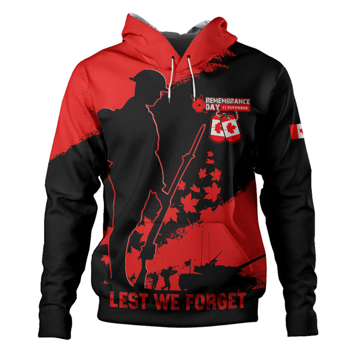 Canada Hoodie Remembrance Day Maple Heroes Tribute