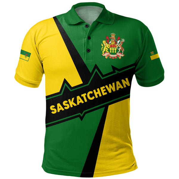 Saskatchewan Polo Shirt Loyal True North Provincial Style