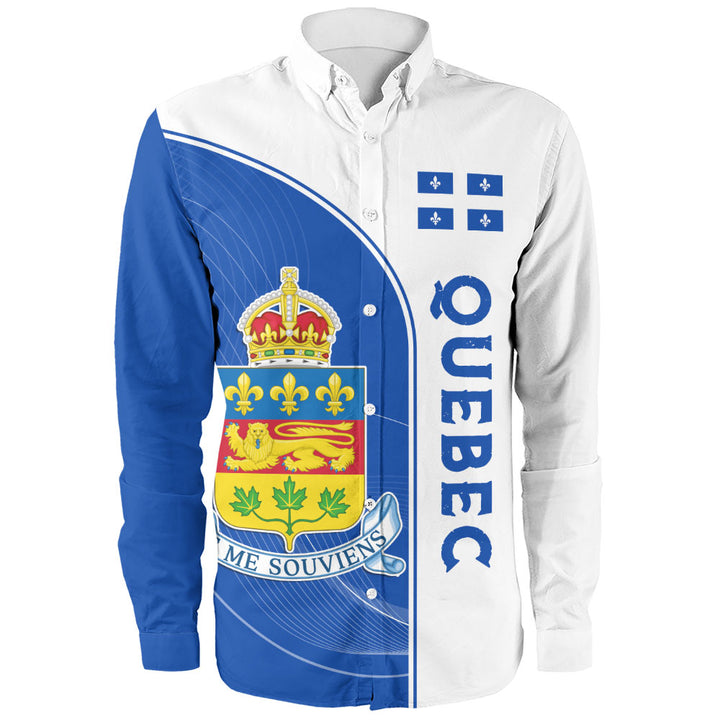 Quebec Long Sleeve Shirt Proud Provincial Heritage