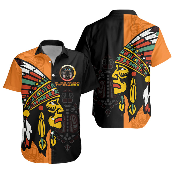 Canada Short Sleeve Shirt Indigenous Honor June 21 Edition