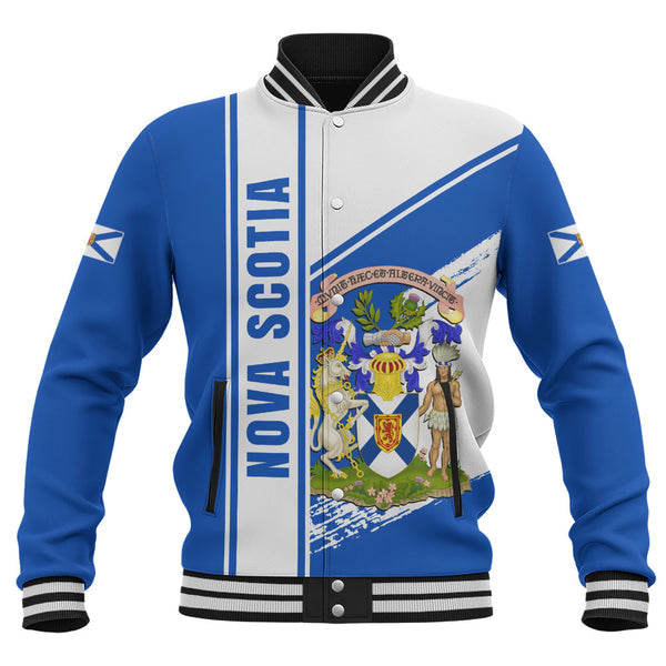 Nova Scotia Baseball Jacket Heritage Strength Crest