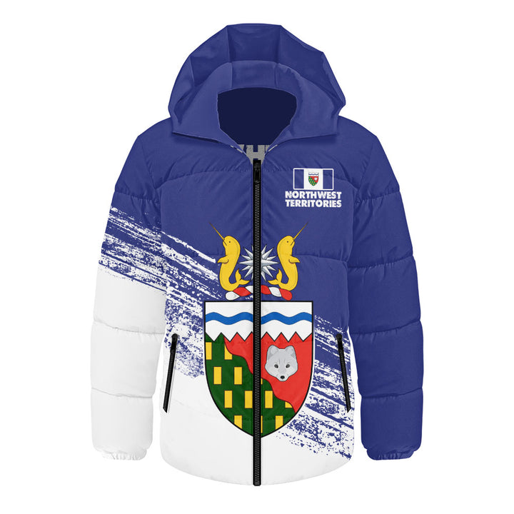 Northwest Territories Hooded Padded Jacket Pride Of The Provinces