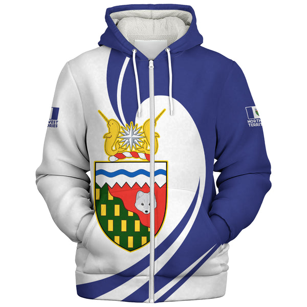 Northwest Territories Sherpa Hoodie Legacy Of The Noble Spirit