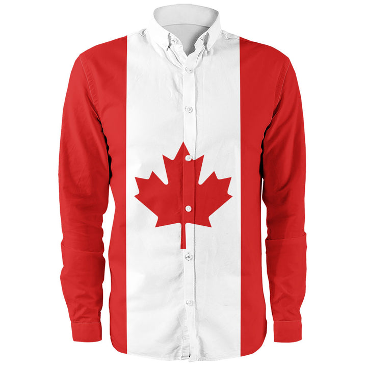 Canada Long Sleeve Shirt Flag Minimalist Pride Style