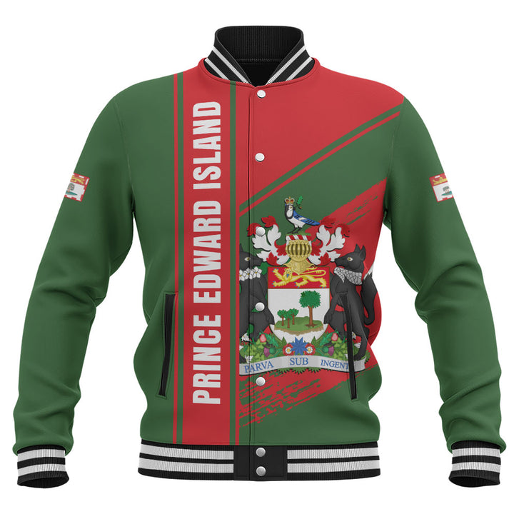 Prince Edward Island Baseball Jacket Heritage Strength Crest