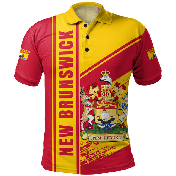 New Brunswick Polo Shirt Heritage Strength Crest