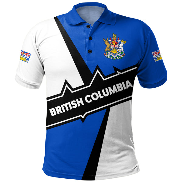 British Columbia Polo Shirt Loyal True North Provincial Style