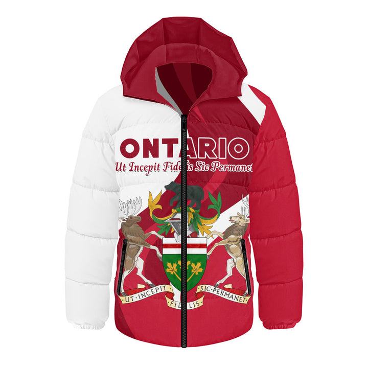 Ontario Hooded Padded Jacket Crest Of Identity