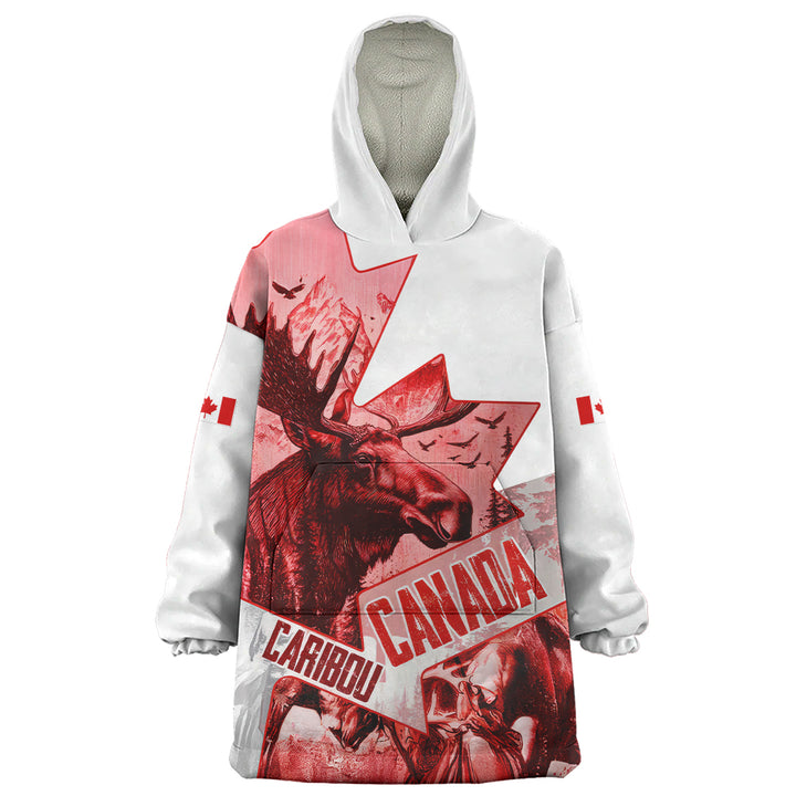 Canada Snug Hoodie The Red Wild Caribou Heritage