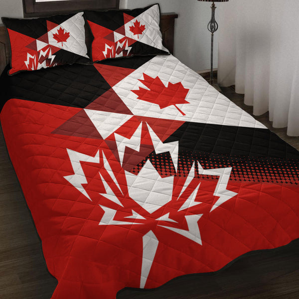 Canada Quilt Bed Set Canada Maple Streetwear Graphic Style