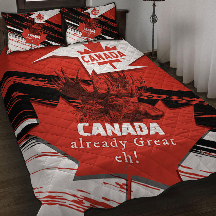 Canada Quilt Bed Set Canada Already Great, Eh!
