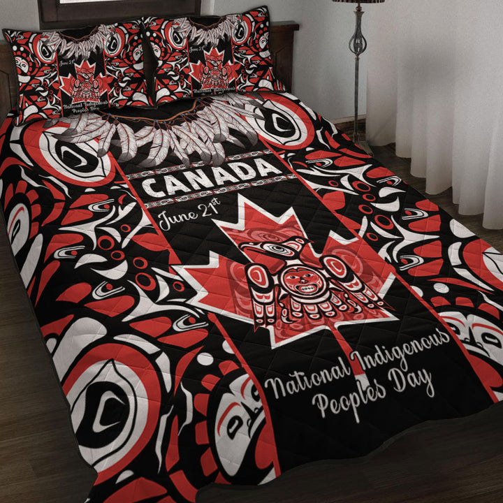 Canada Quilt Bed Set National Indigenous Peoples Day Canadian Indigenous Haida