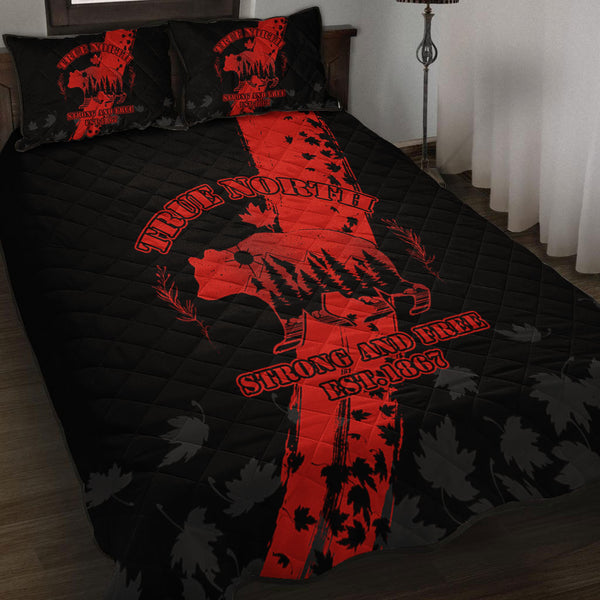 Canada Quilt Bed Set Canada 1867 Maple Heritage